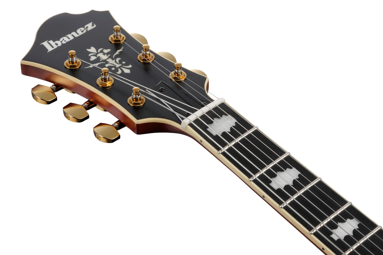 Ibanez Pat Metheny Signature 6 String Electric Guitar w/Case - Natural Amber Low Gloss (PM3CNAL)