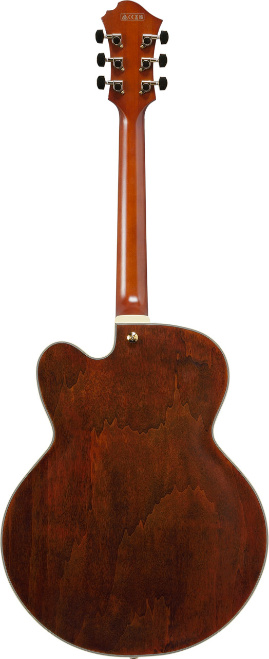 Ibanez Pat Metheny Signature 6 String Electric Guitar w/Case - Natural Amber Low Gloss (PM3CNAL)