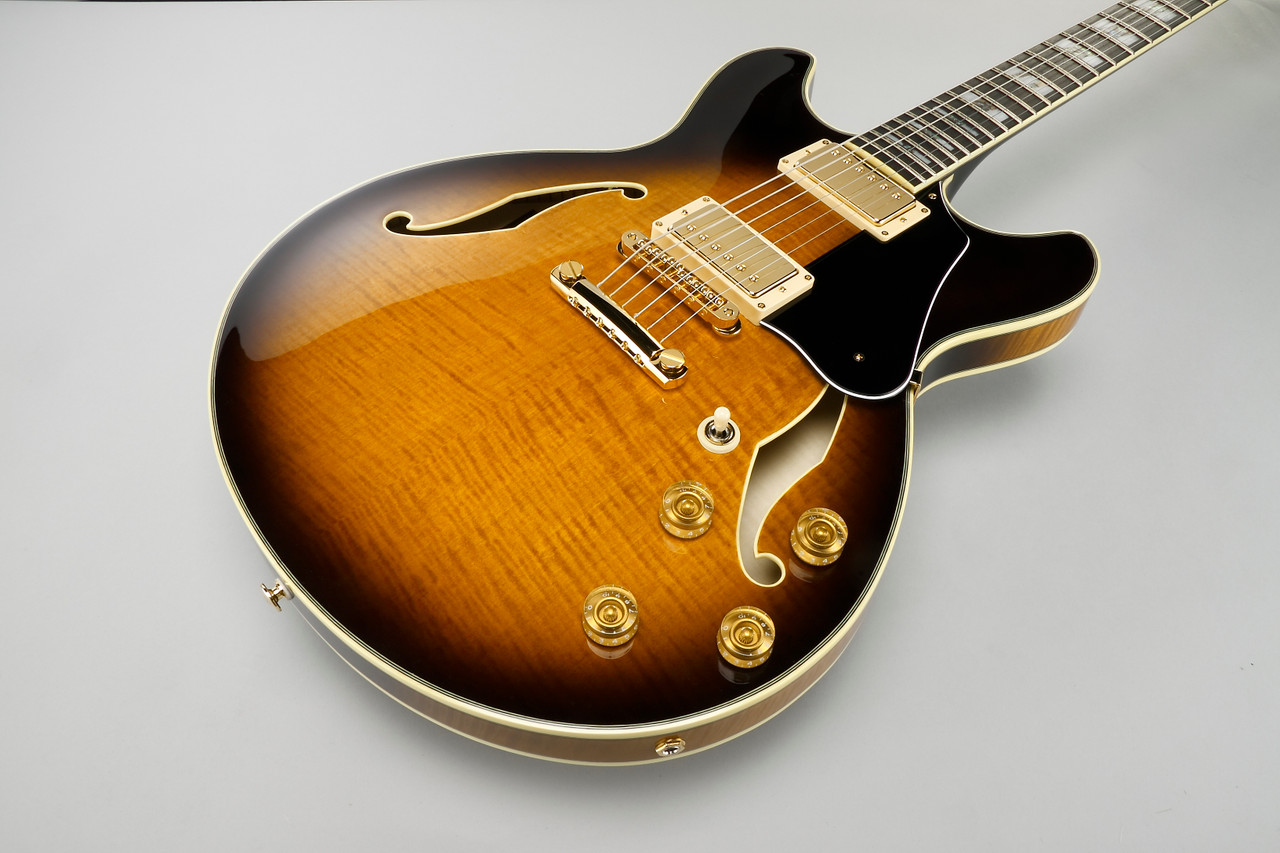 Ibanez John Scofield Signature  6 String Electric Guitar w/Case - Vintage Sunburst (JSM100VT)