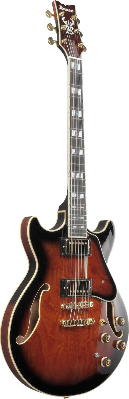 Ibanez AM Artstar 6 String Electric Guitar w/Case - Dark Brown Sunburst (AM153QADBS) | Musician Madness