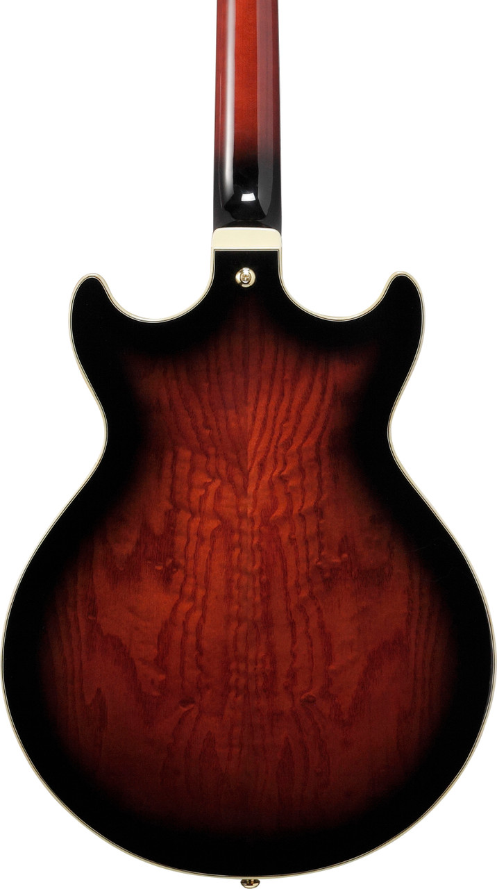 Ibanez AM Artstar 6 String Electric Guitar w/Case - Dark Brown Sunburst (AM153QADBS)