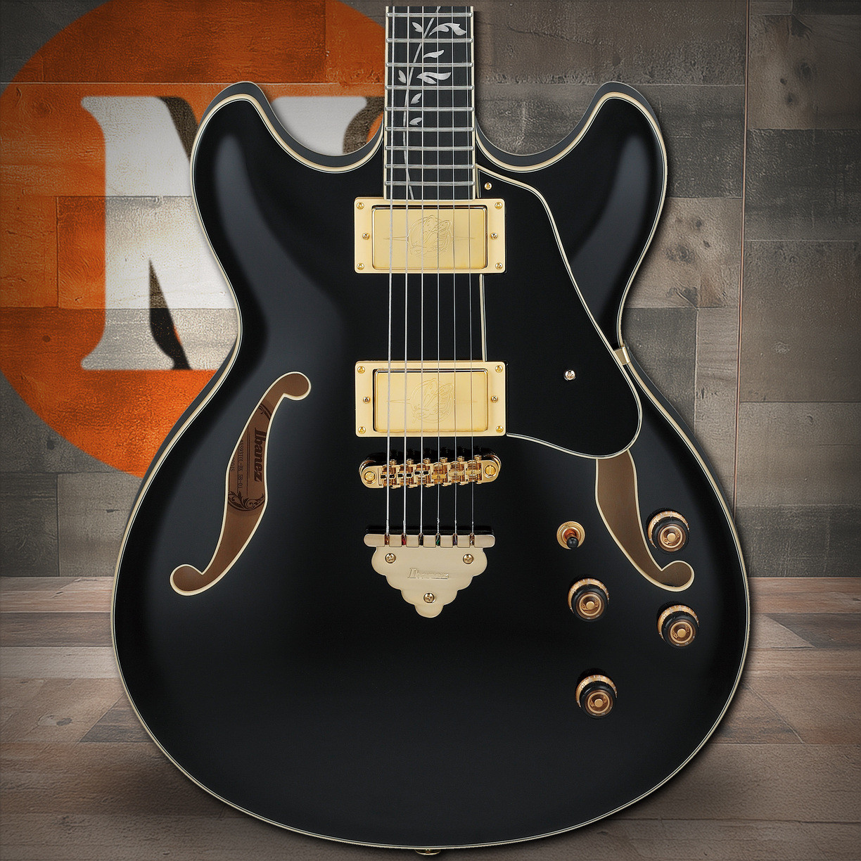 Ibanez AS Artcore Expressionist 6 String Electric Guitar - Black (AS93SPBK) | Musician Madness