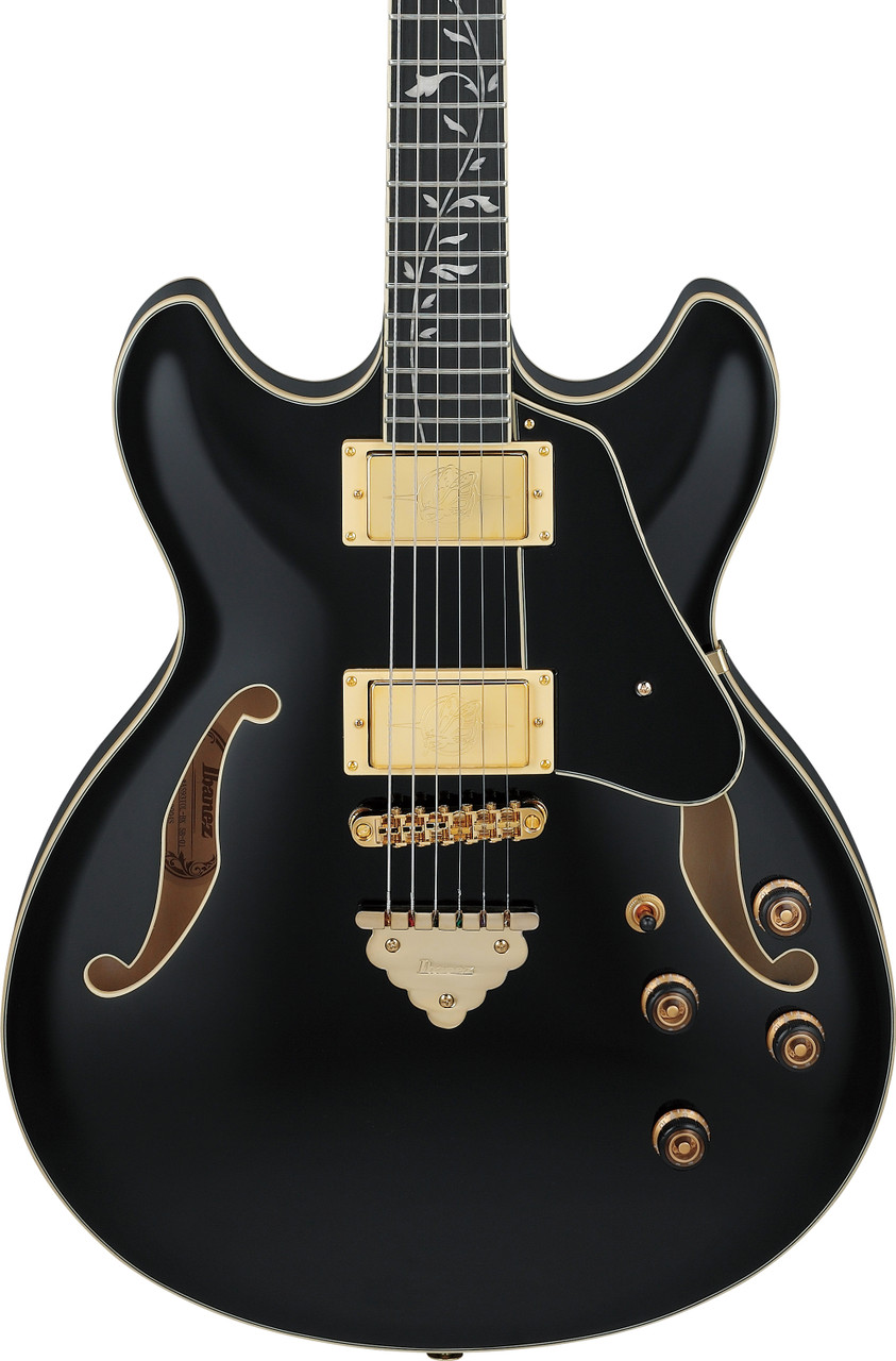 Ibanez AS Artcore Expressionist 6 String Electric Guitar - Black (AS93SPBK)