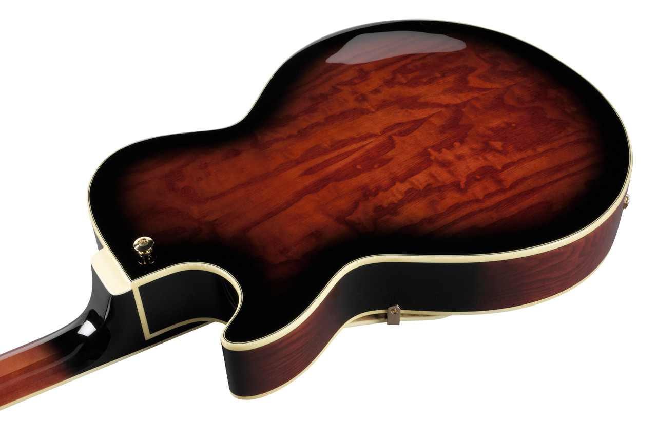 Ibanez AG Artcore Expressionist 6 String Electric Guitar - Dark Brown Sunburst (AG95QADBS)