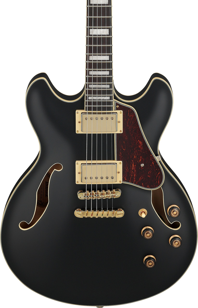 Ibanez AS Artcore 6 String Electric Guitar  - Black Flat (AS73GBKF)