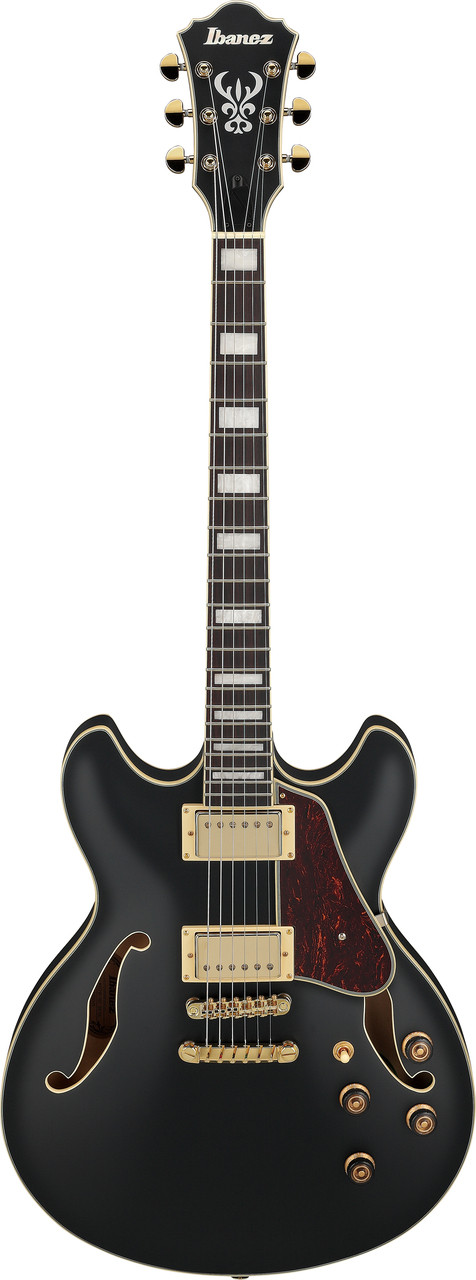 Ibanez AS Artcore 6 String Electric Guitar  - Black Flat (AS73GBKF)