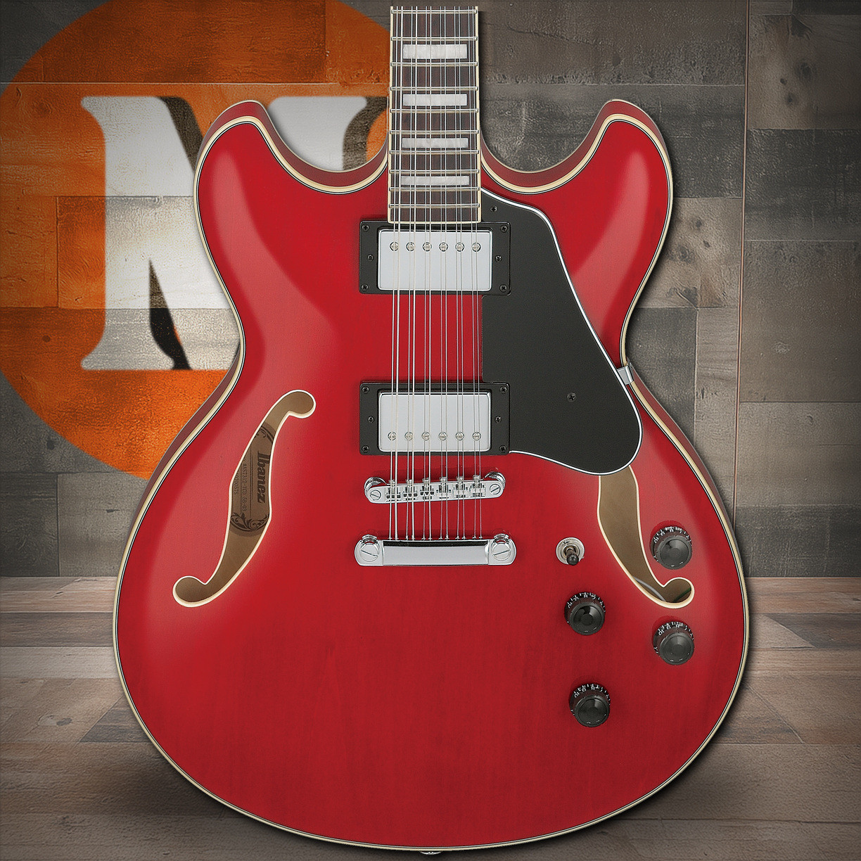 Ibanez AS Artcore 12 String Electric Guitar  - Transparent Cherry Red (AS7312TCD)
