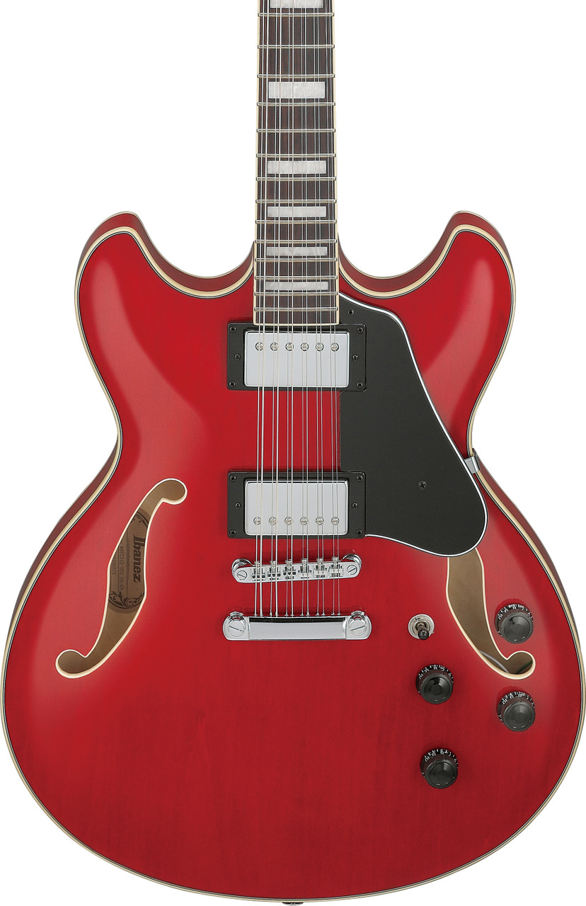 Ibanez AS Artcore 12 String Electric Guitar  - Transparent Cherry Red (AS7312TCD)
