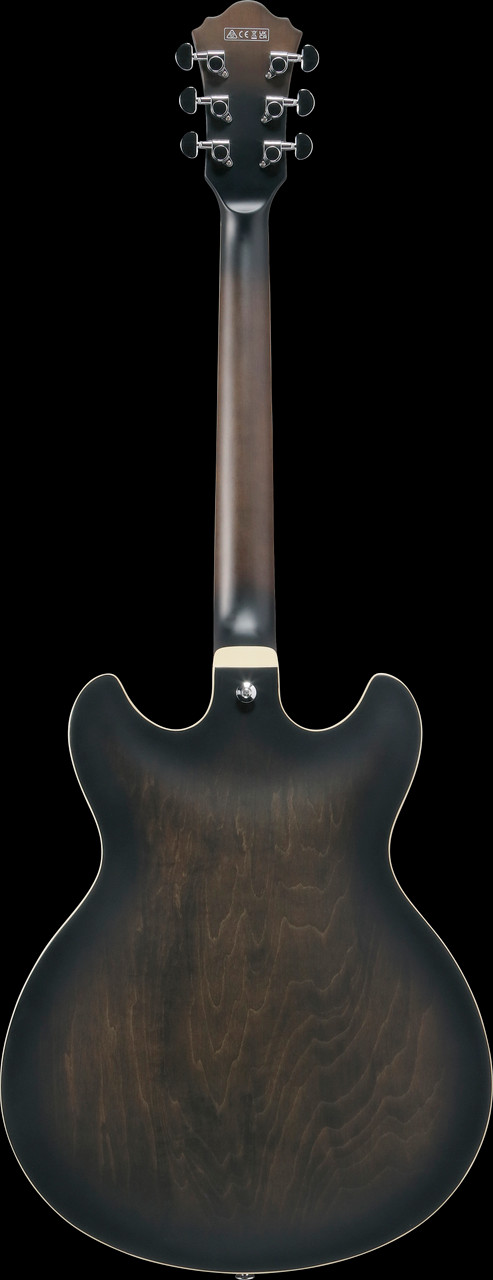 Ibanez AS Artcore 6 String Electric Guitar  - Transparent Black Flat (AS53TKF)