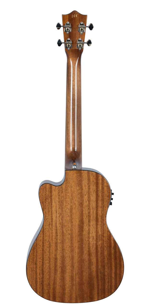 Lanikai All Solid Mahogany Baritone A/E Ukulele with Foam Case (MAS-CEB) | Musician Madness