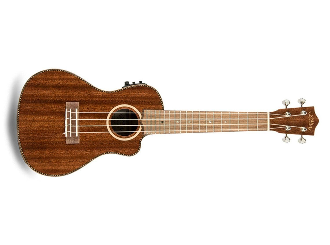 Lanikai All Solid Mahogany Concert Cutaway A/E Ukulele (MAS-CEC) | Musician Madness