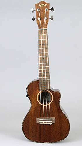Lanikai All Solid Mahogany Concert Cutaway A/E Ukulele (MAS-CEC) | Musician Madness