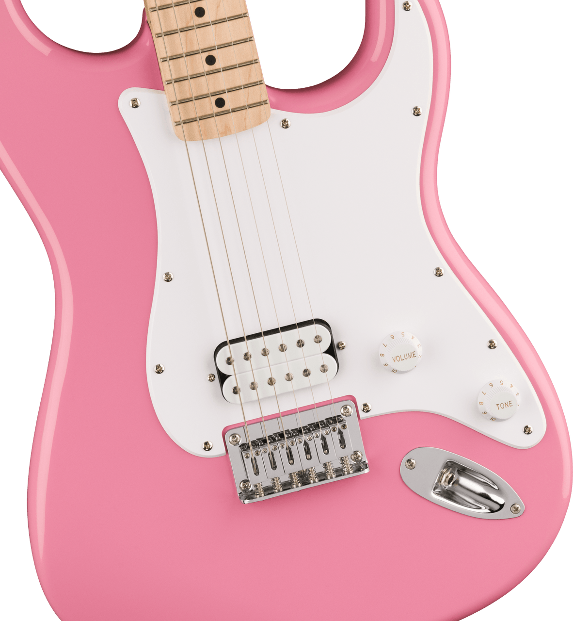 Squier Squier Sonic Stratocaster HT H - Maple Fingerboard - White Pickguard - Flash Pink | Musician Madness
