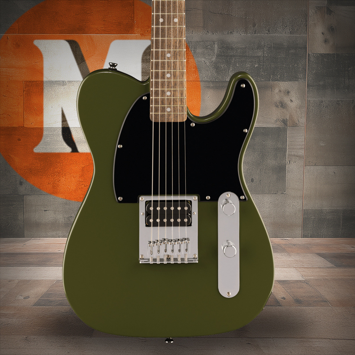 Squier Squier Sonic Esquire H - Laurel Fingerboard - Black Pickguard - Olive | Musician Madness