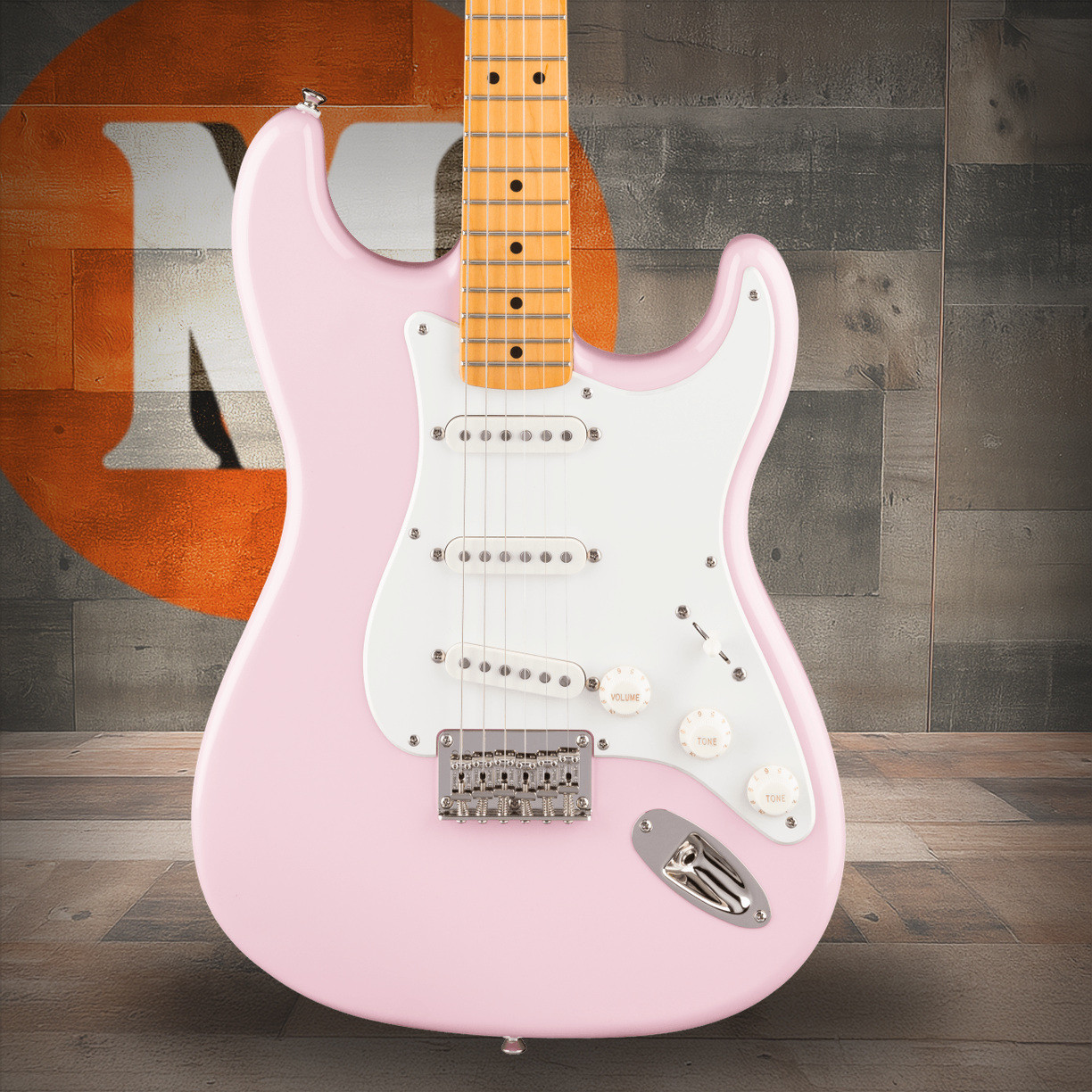 Squier Classic Vibe '50s Stratocaster HT - Maple Fingerboard - Parchment Pickguard - Shell Pink | Musician Madness
