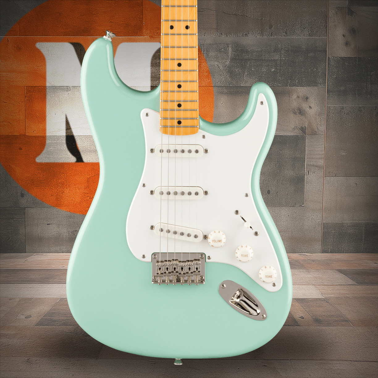 Squier Classic Vibe '50s Stratocaster HT - Maple Fingerboard - Parchment Pickguard - Surf Green | Musician Madness