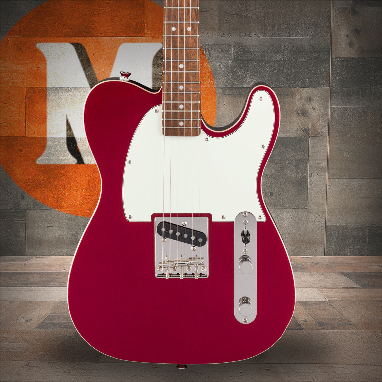 Squier Classic Vibe Custom Esquire - Laurel Fingerboard - Parchment Pickguard - Candy Apple Red | Musician Madness