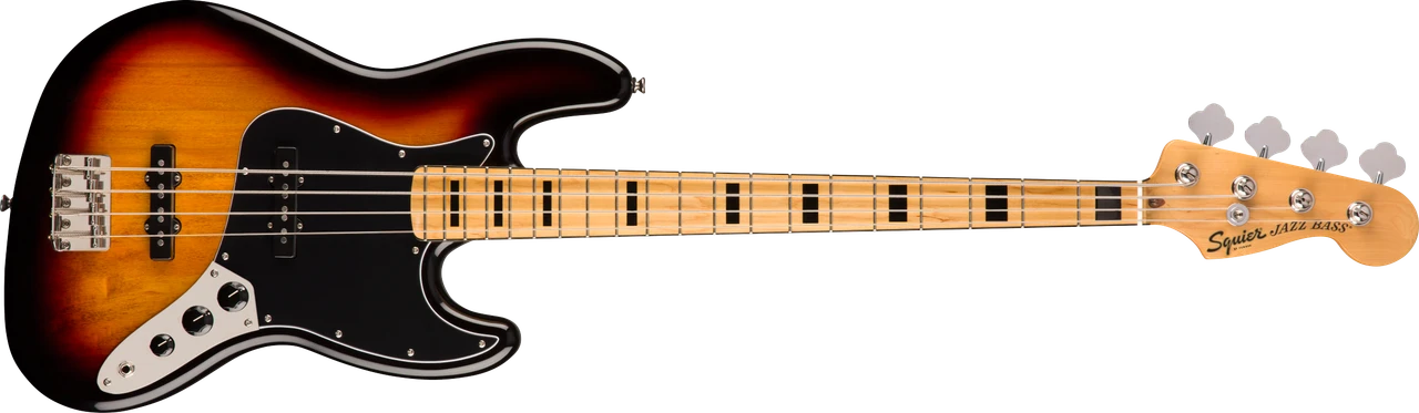 Squier Classic Vibe '70s Jazz Bass - Maple Fingerboard - 3-Color Sunburst | Musician Madness
