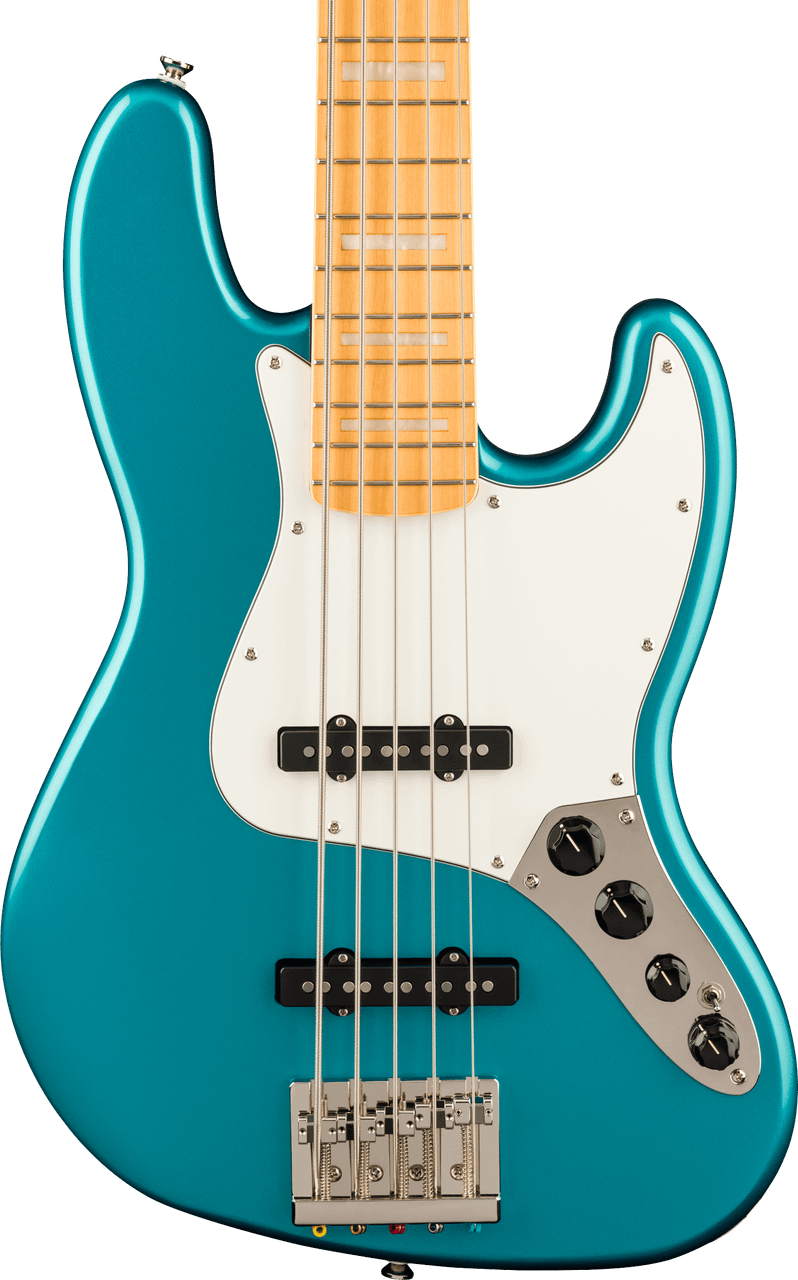 Squier Classic Vibe Active '70s Jazz Bass - Maple Fingerboard - Parchment Pickguard - Ocean Turquoise | Musician Madness
