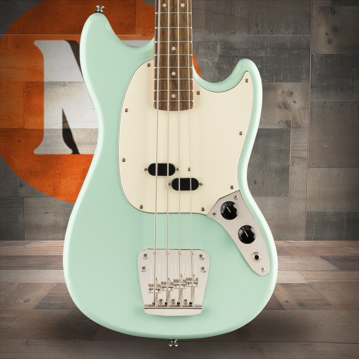 Squier Classic Vibe '60s Mustang Bass - Laurel Fingerboard - Surf Green | Musician Madness