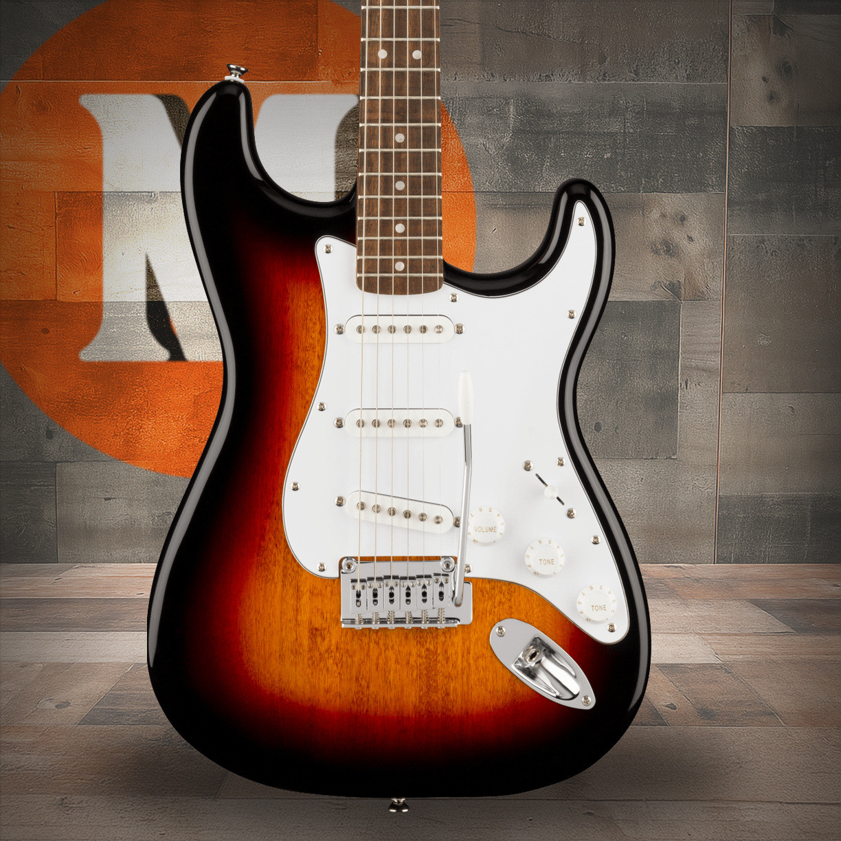 Squier Affinity Series Stratocaster - Laurel Fingerboard - White Pickguard - 3-Color Sunburst | Musician Madness