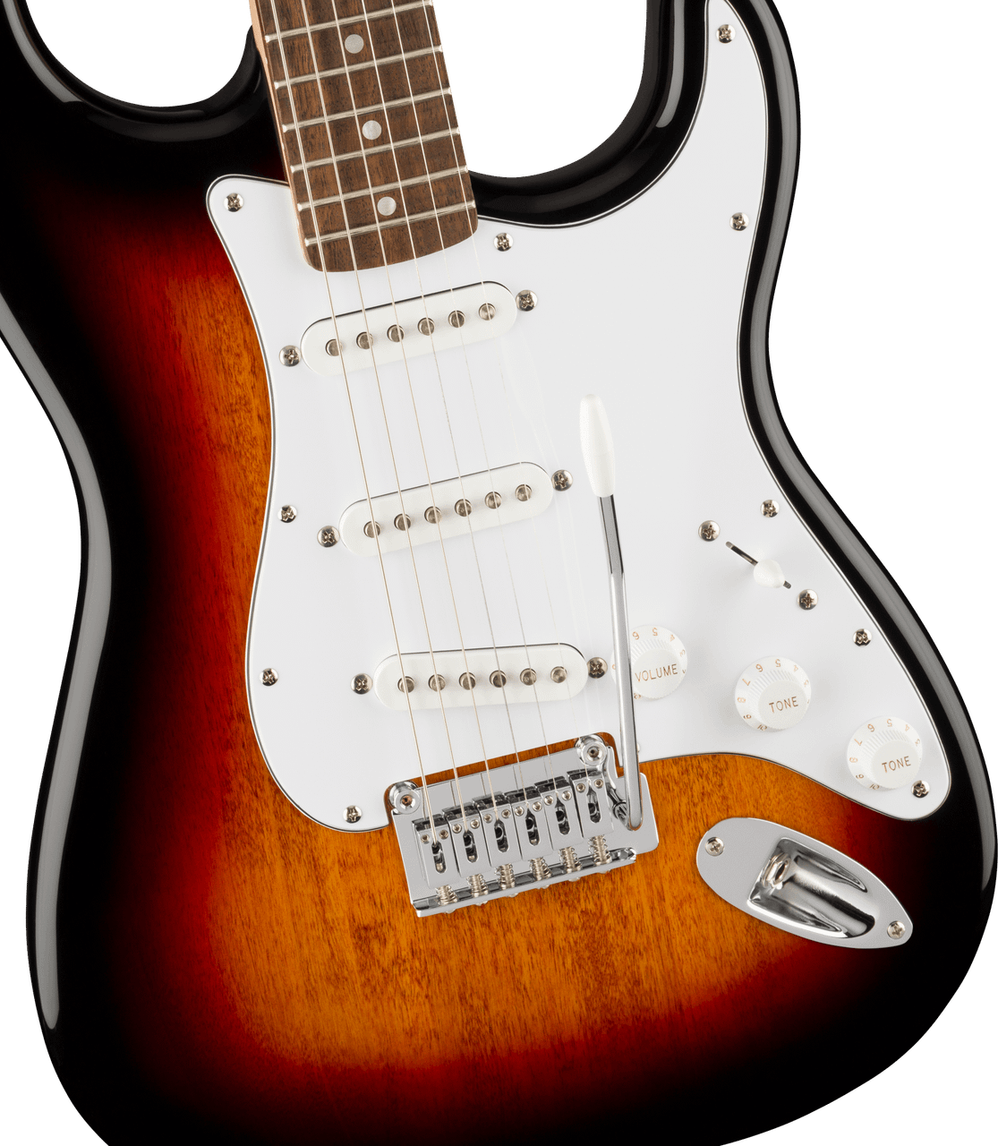 Squier Affinity Series Stratocaster - Laurel Fingerboard - White Pickguard - 3-Color Sunburst | Musician Madness