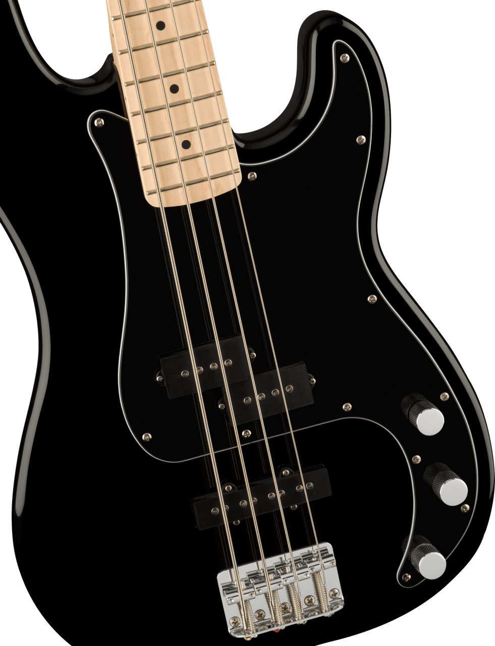 Squier Affinity Series Precision Bass PJ - Maple Fingerboard - Black Pickguard - Black | Musician Madness