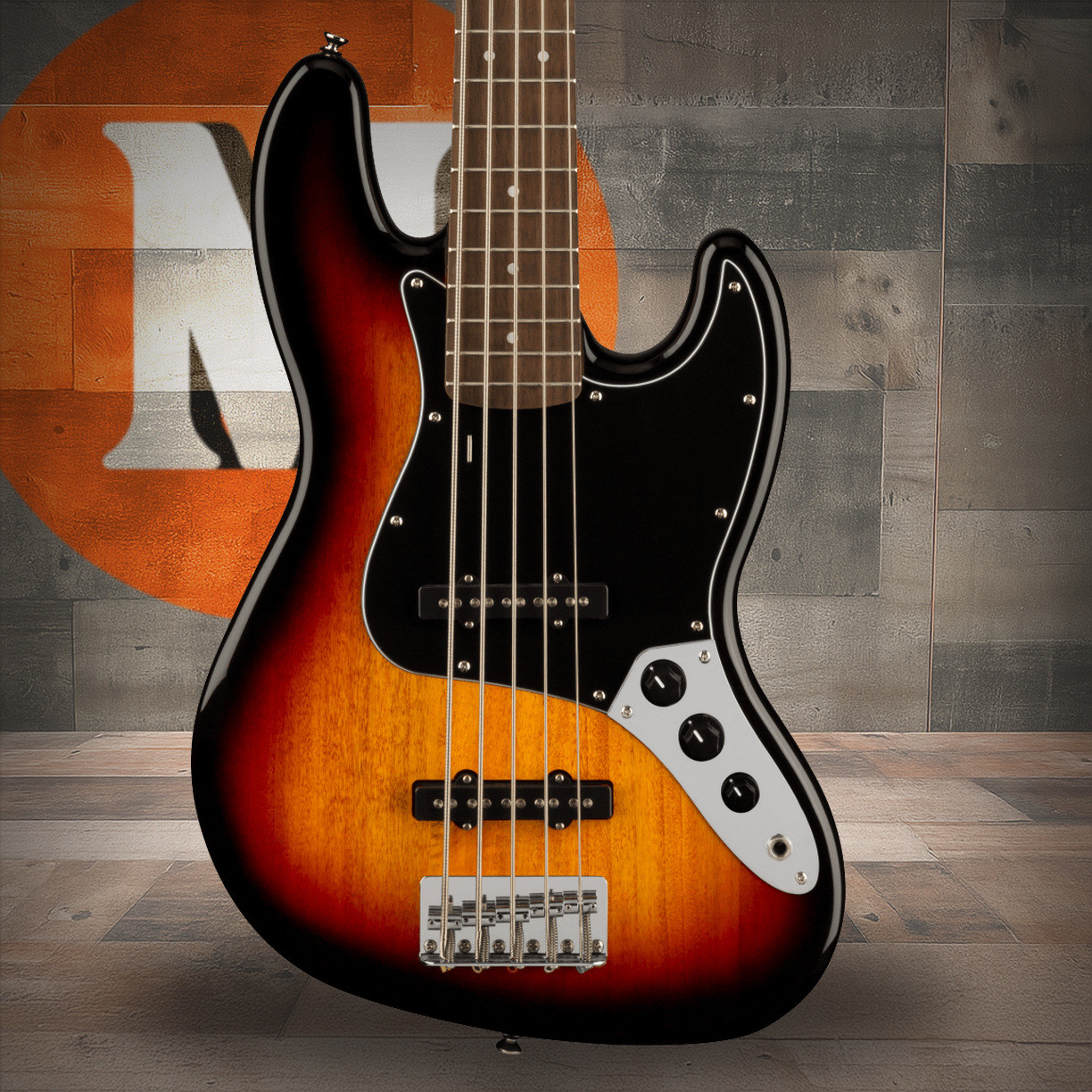 Squier Affinity Series Jazz Bass V - Laurel Fingerboard - Black Pickguard - 3-Color Sunburst | Musician Madness