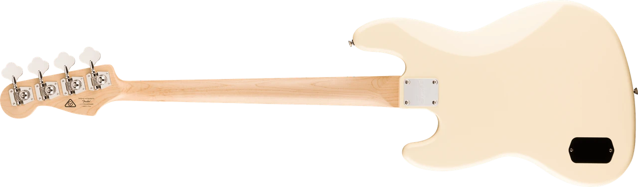 Squier Affinity Series Active Jazz Bass - Maple Fingerboard - Black Pickguard - Olympic White | Musician Madness