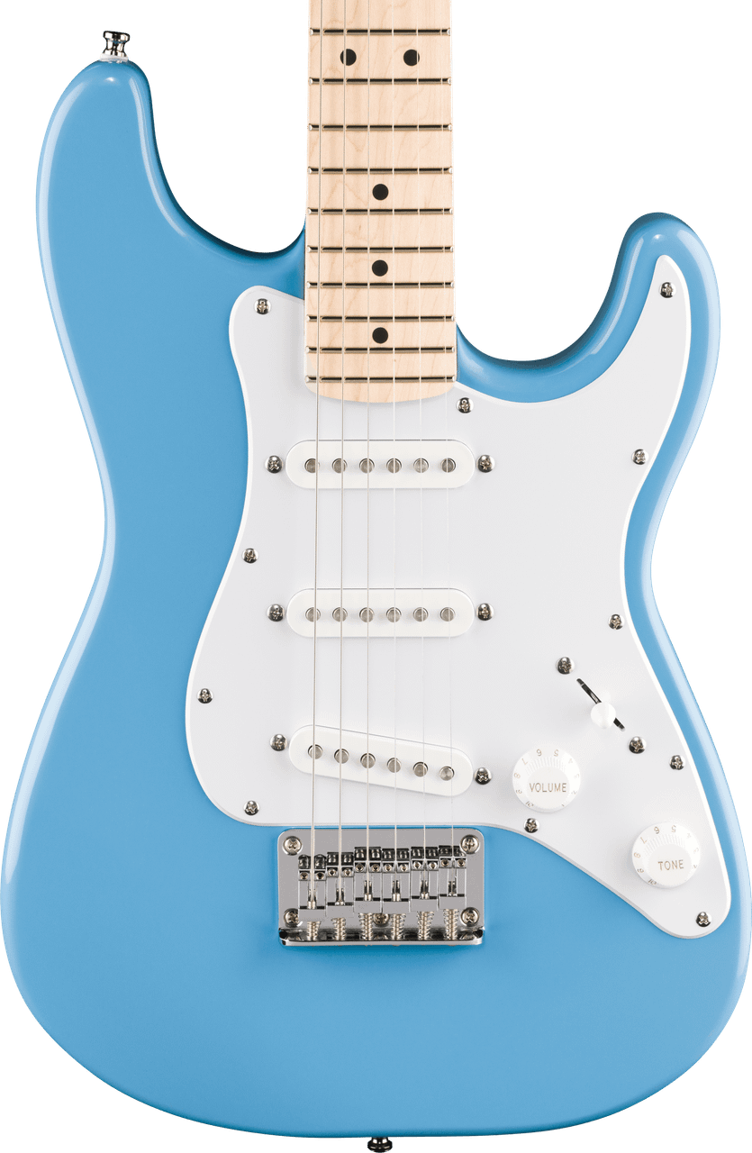 Squier Mini Stratocaster - Maple Fingerboard - White Pickguard - California Blue | Musician Madness