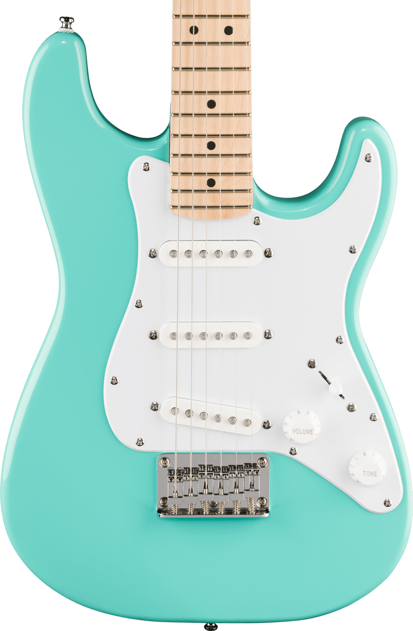 Squier Mini Stratocaster - Maple Fingerboard - White Pickguard - Sea Foam Green | Musician Madness