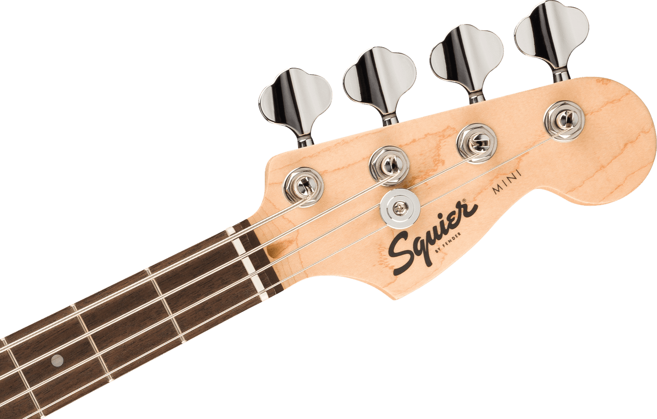 Squier Mini Precision Bass - Laurel Fingerboard - White Pickguard - 2-Color Sunburst | Musician Madness