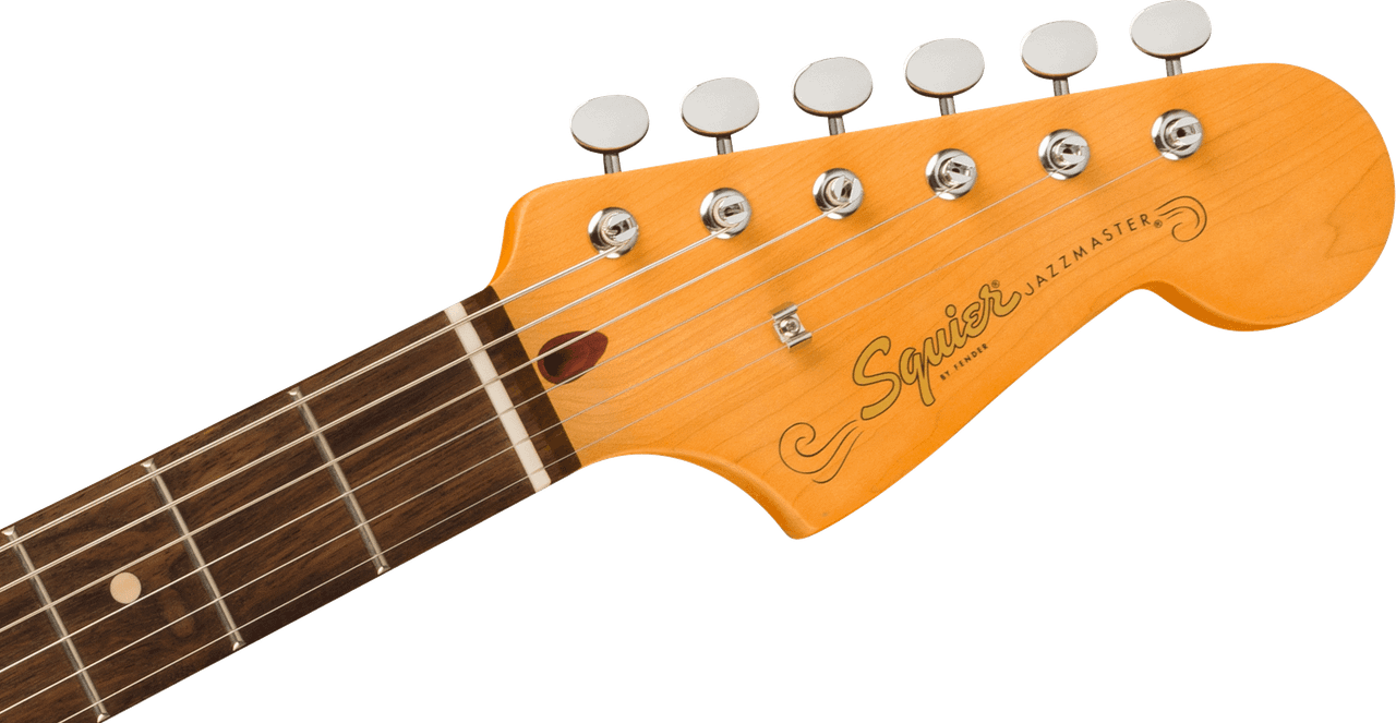 Squier J Mascis Jazzmaster - Laurel Fingerboard - Gold Anodized Pickguard - Vintage White | Musician Madness