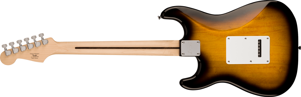 Squier Squier Sonic Stratocaster Pack - Maple Fingerboard - 2-Color Sunburst - Gig Bag - 10G - 120V | Musician Madness