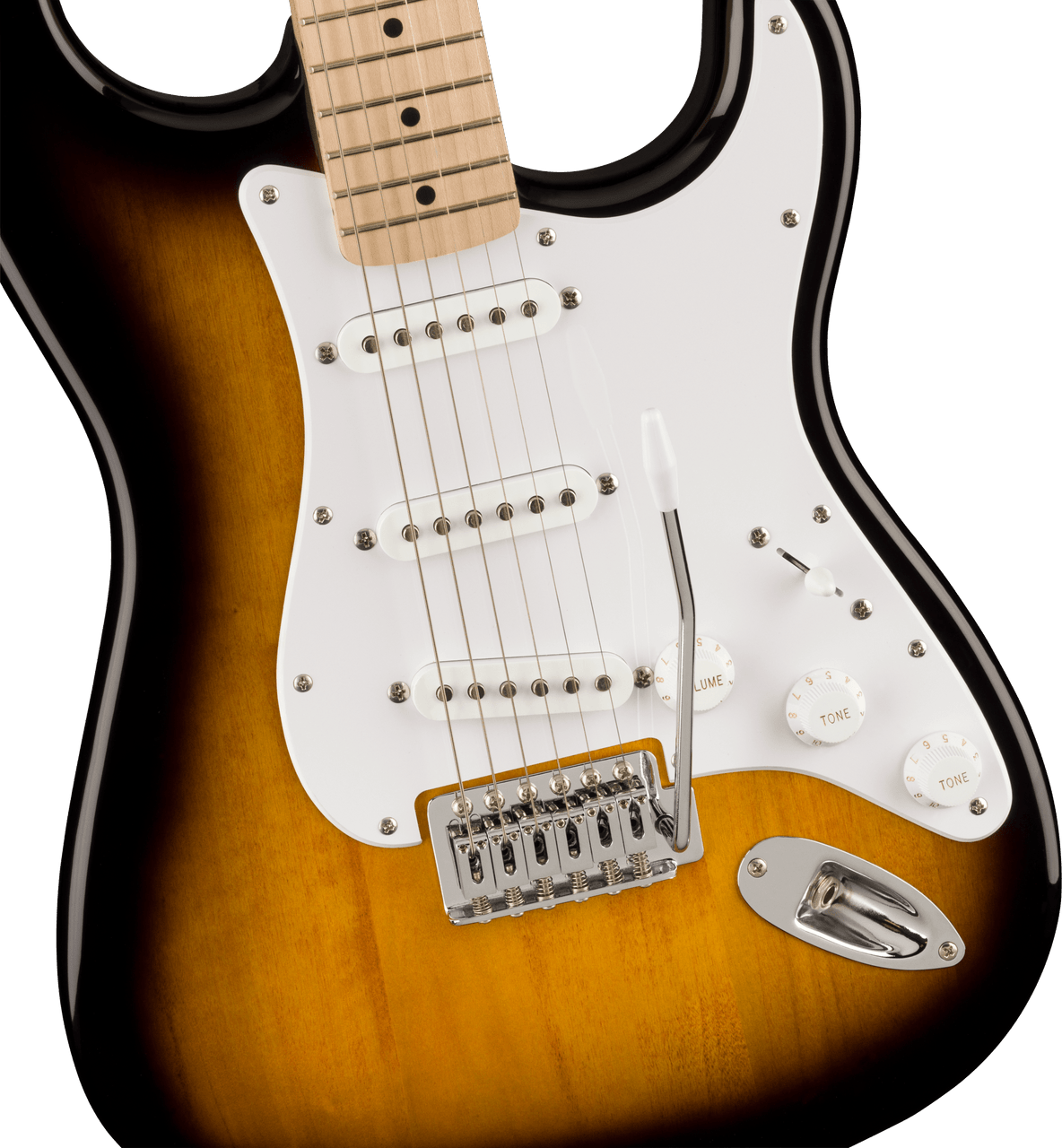 Squier Squier Sonic Stratocaster Pack - Maple Fingerboard - 2-Color Sunburst - Gig Bag - 10G - 120V | Musician Madness