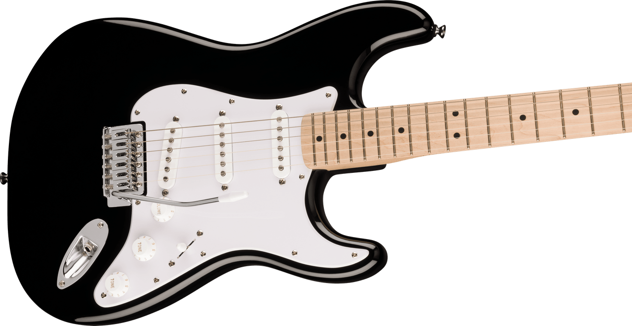 Squier Squier Sonic Stratocaster Pack - Maple Fingerboard - Black - Gig Bag - 10G - 120V | Musician Madness