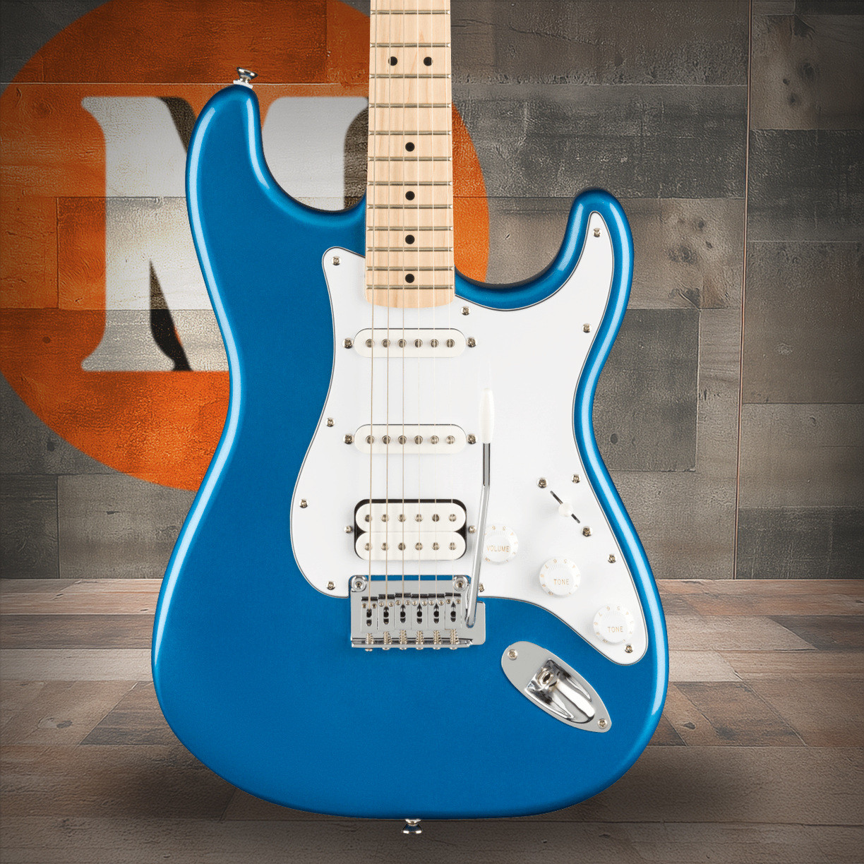 Squier Affinity Series Stratocaster HSS Pack - Maple Fingerboard - Lake Placid Blue - Gig Bag - 15G - 120V | Musician Madness