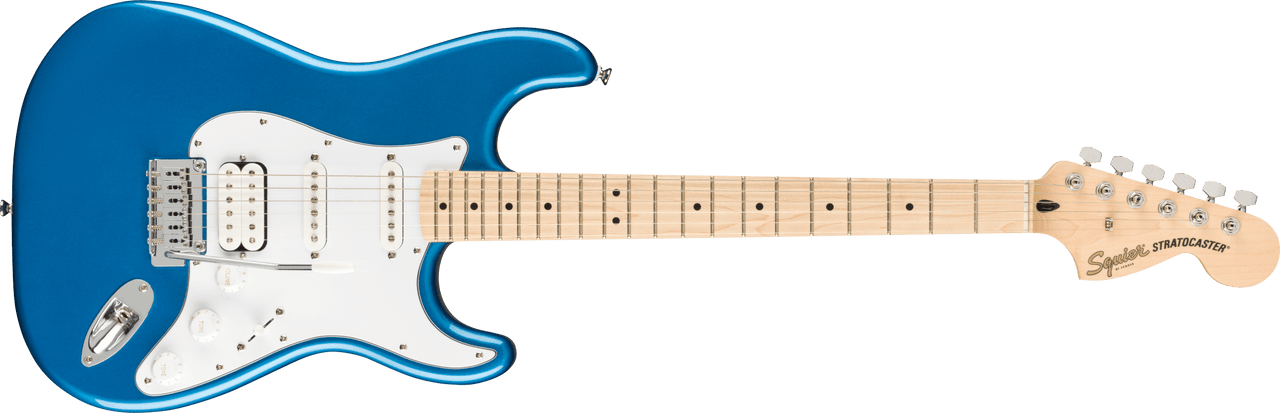 Squier Affinity Series Stratocaster HSS Pack - Maple Fingerboard - Lake Placid Blue - Gig Bag - 15G - 120V | Musician Madness