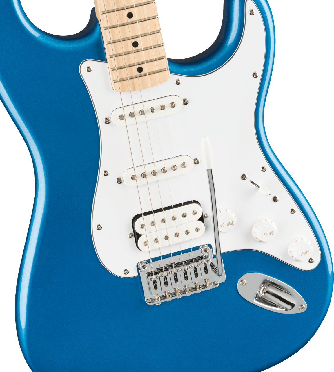 Squier Affinity Series Stratocaster HSS Pack - Maple Fingerboard - Lake Placid Blue - Gig Bag - 15G - 120V | Musician Madness