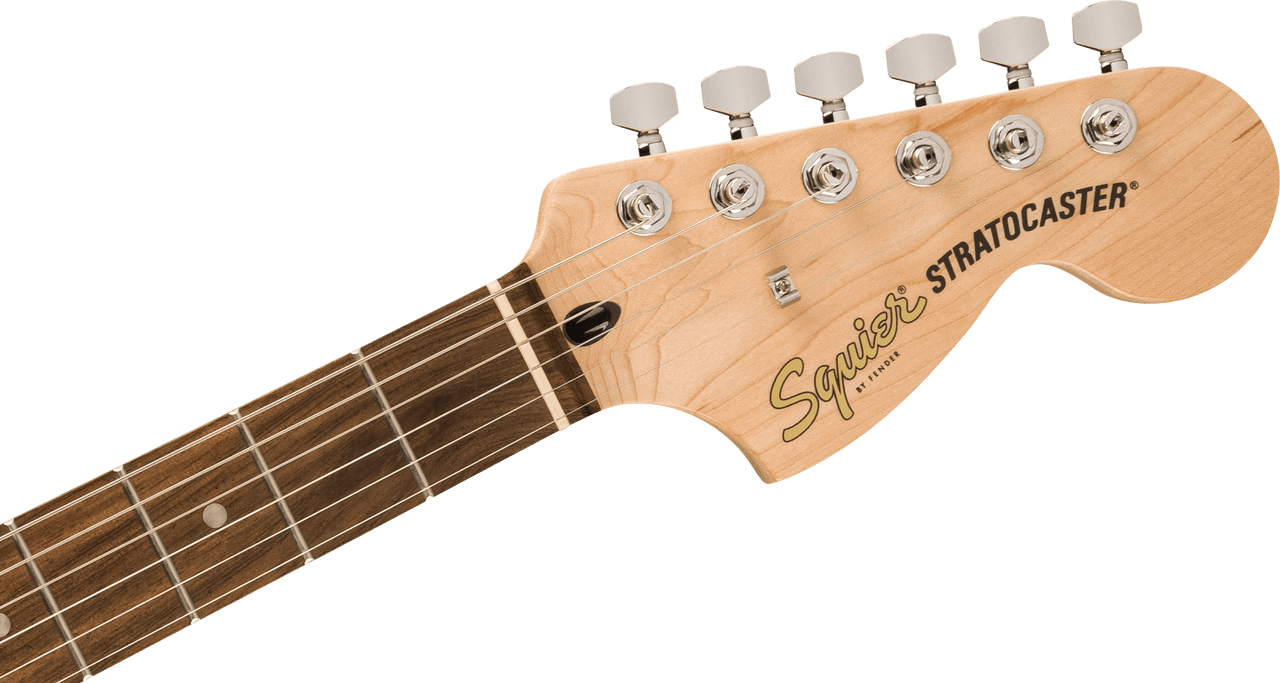 Squier Affinity Series Stratocaster Mustang Micro Pack - Laurel Fingerboard - Black - Gig Bag - HD9 - US - CA - EU - AU - JP | Musician Madness