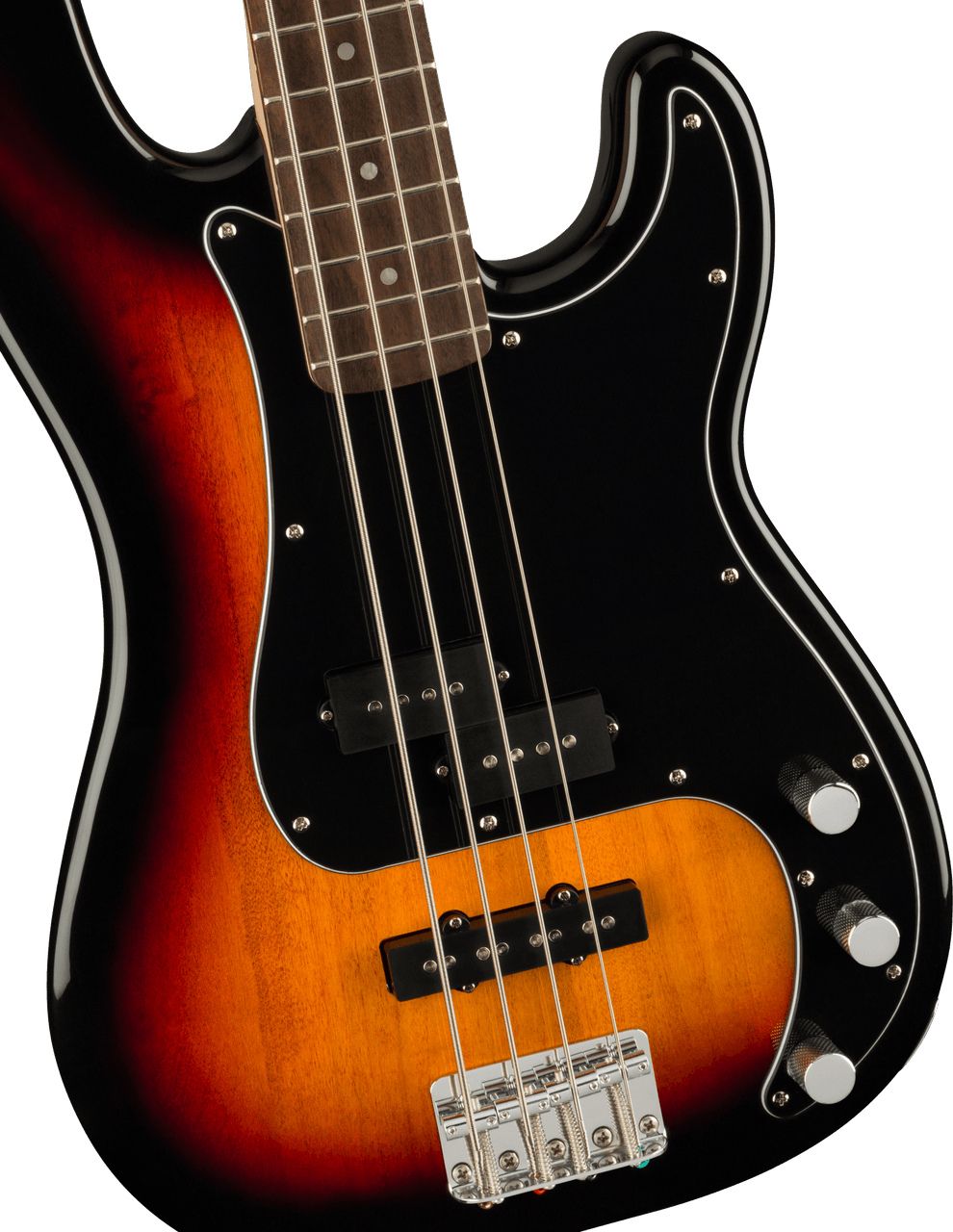 Squier Affinity Series Precision Bass PJ Pack - Laurel Fingerboard - 3-Color Sunburst - Gig Bag - Rumble 15 - 120V | Musician Madness
