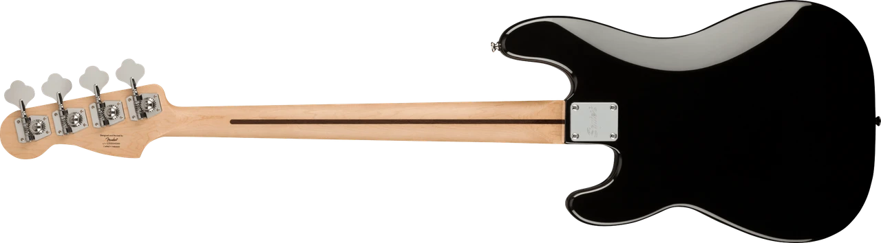 Squier Affinity Series Precision Bass PJ Pack - Maple Fingerboard - Black - Gig Bag - Rumble 15 - 120V | Musician Madness