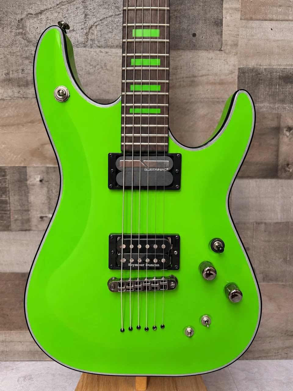 Schecter Kenny Hickey C-1 Electric Guitar w/ Sustainiac - Steele Green (221) | Musician Madness
