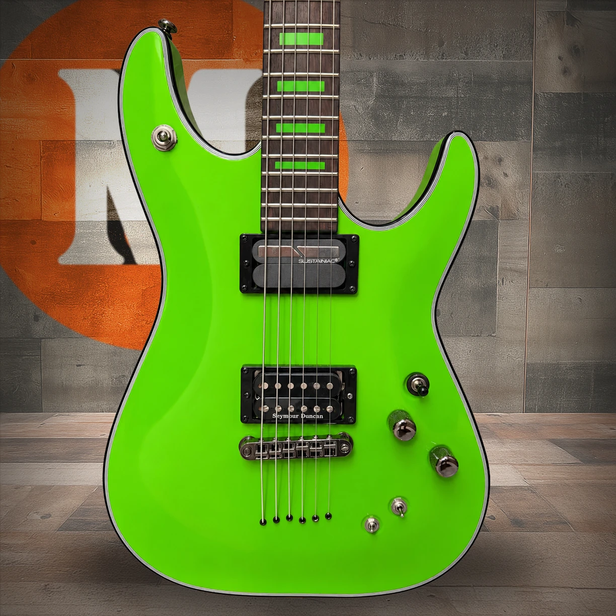 Schecter Kenny Hickey C-1 Electric Guitar w/ Sustainiac - Steele Green (221) | Musician Madness