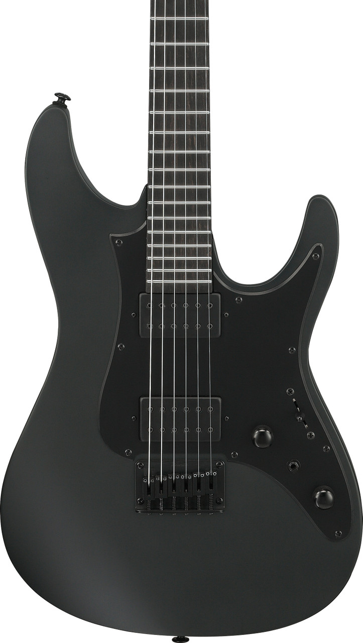 Ibanez AZ Iron Label 6 String Electric Guitar - Black Flat (AZ41B1BKF) | Musician Madness