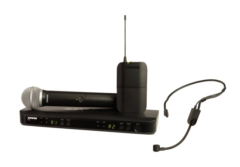 Shure BLX1288/PGA31-H11 Wireless Combo System with PG58 Handheld PGA31 Headset H11 Band | Musician Madness