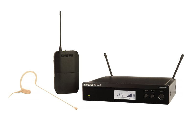 Shure BLX14R/MX53-H10 Wireless Rack-Mount Presenter System With MX153 H10 Band | Musician Madness