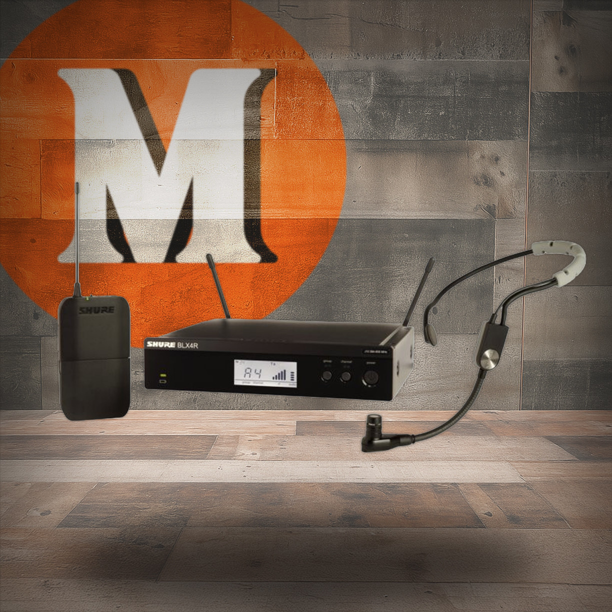 Shure BLX14R/SM35-H11 Wireless Rack-Mount Headset System with SM35 Headset Mic H11 Band | Musician Madness