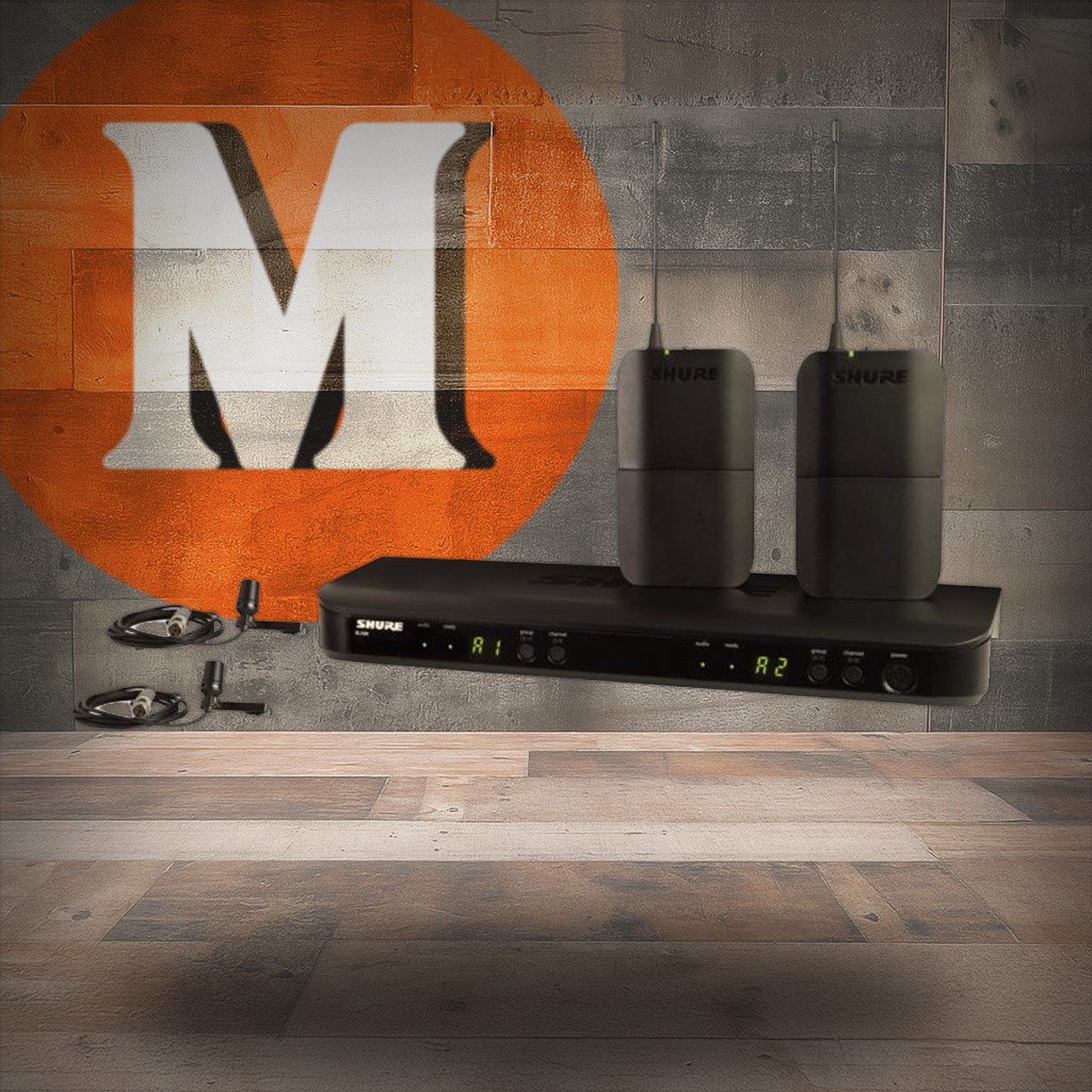 Shure BLX188/CVL-J11 Wireless Dual Presenter System with 2 CVL Lavalier Mics J11 Band | Musician Madness