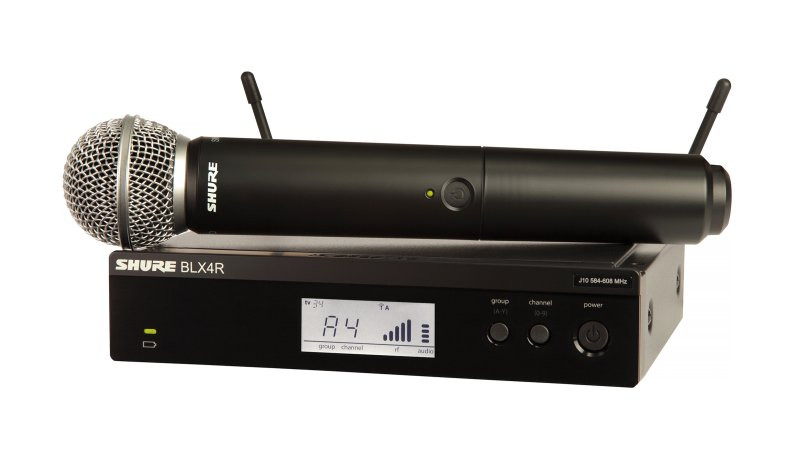 Shure BLX24R/SM58-H10 Wireless Rack-Mount Vocal System With SM58 H10 Band | Musician Madness